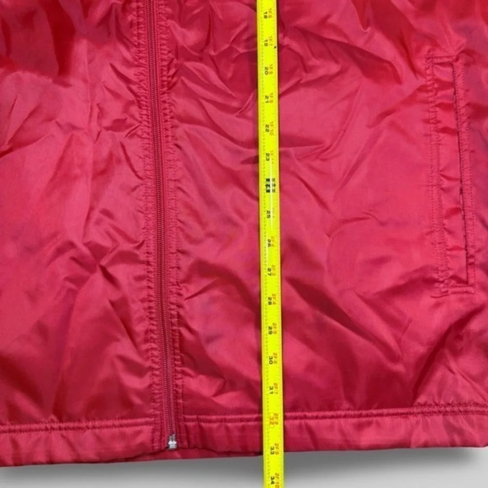 Vintage Nike Basketball Red Full-Zip Windbreaker Jacket Men's M Malaysia 90s